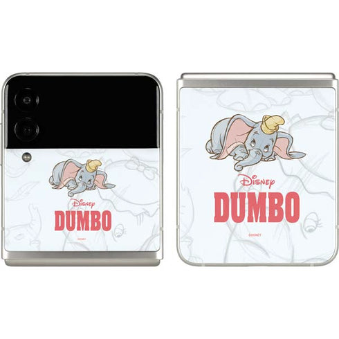 Disney Dumbo Classic sketched portrait Galaxy Z Flip3 5G Skin
